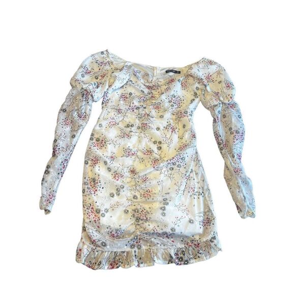 Nasty gal For The Frill Of It Floral Mini Dress size 6 - Picture 3 of 7